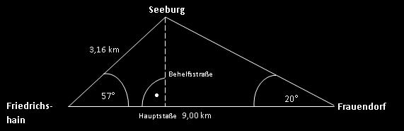 Die Straße von Friedrichshain nach Seeburg ist auf Grund des Hochwassers überflutet und wurde gesperrt.