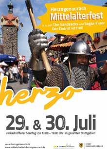 Die Sperrung für das Mittelalterfest hat auch Auswirkungen auf den Stadtbusverkehr. Der Herzo Bus der Linie 279 wird von Freitag, 28. Juli 2017,12.00 Uhr, bis Montag, 31.