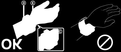 Wenn Sie die Fernbedienung am rechten Handgelenk tragen wollen, aktivieren Sie in den Fernbedienungseinstellungen die Bildschirmdrehung (ON).