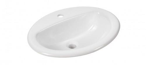 1.7 ovales Einbaubecken der Serie Cora BA43347 Dies ist ein besonders gelungenes Einbau-Waschbecken aus der Serie Cora.