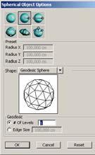 4*1280 = 5120 triangles) 73 74 Geodesic Spheres in formz Befehl Spherical Object Geodesic Spheres weitere Ausgangskörper Als Basisobjekte