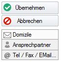 Adressverwaltung - Einfügen Kontakte / Adressen 31 Domizile (Subadressen) Sie können zu einem