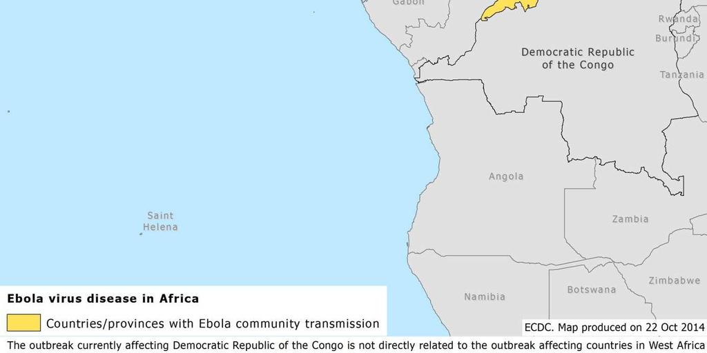 einem Ebola-infizierten Patienten ("Individuals monitored after Exposure to Ebola virus") mindestens 2 Monate nach