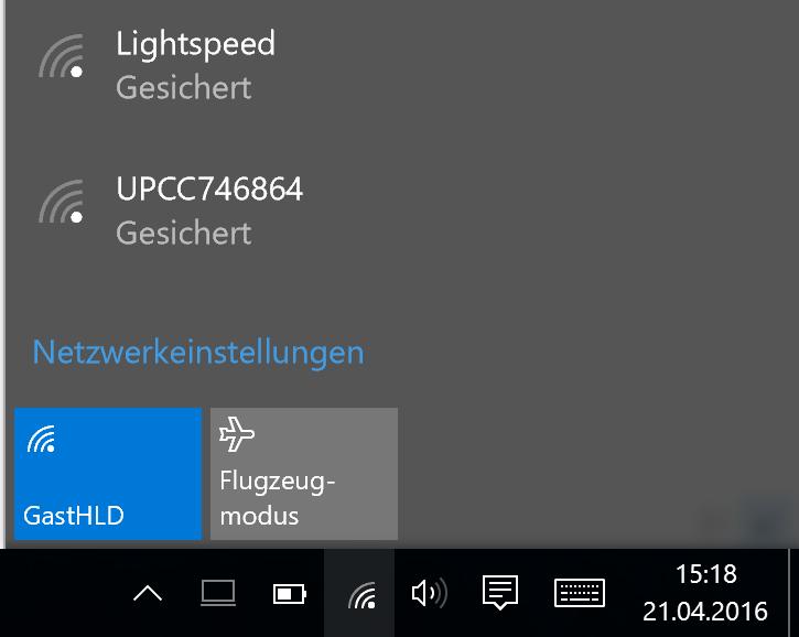 2. Windows 10 Wenn auf Ihrem Rechner das Betriebssystem Windows 10 installiert ist, können