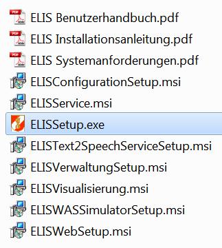 4 Installation/Update mit dem ELIS Setup Installationsassistenten Der ELIS Setup Installationsassistent ist in jedem