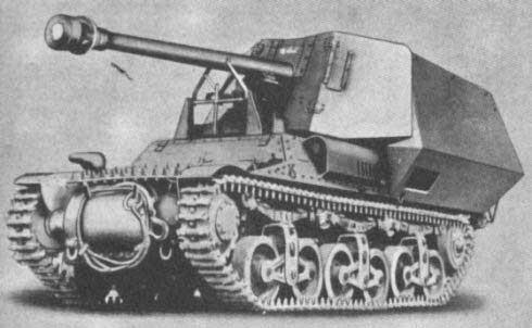 2 mm antitank gun on a Panzer