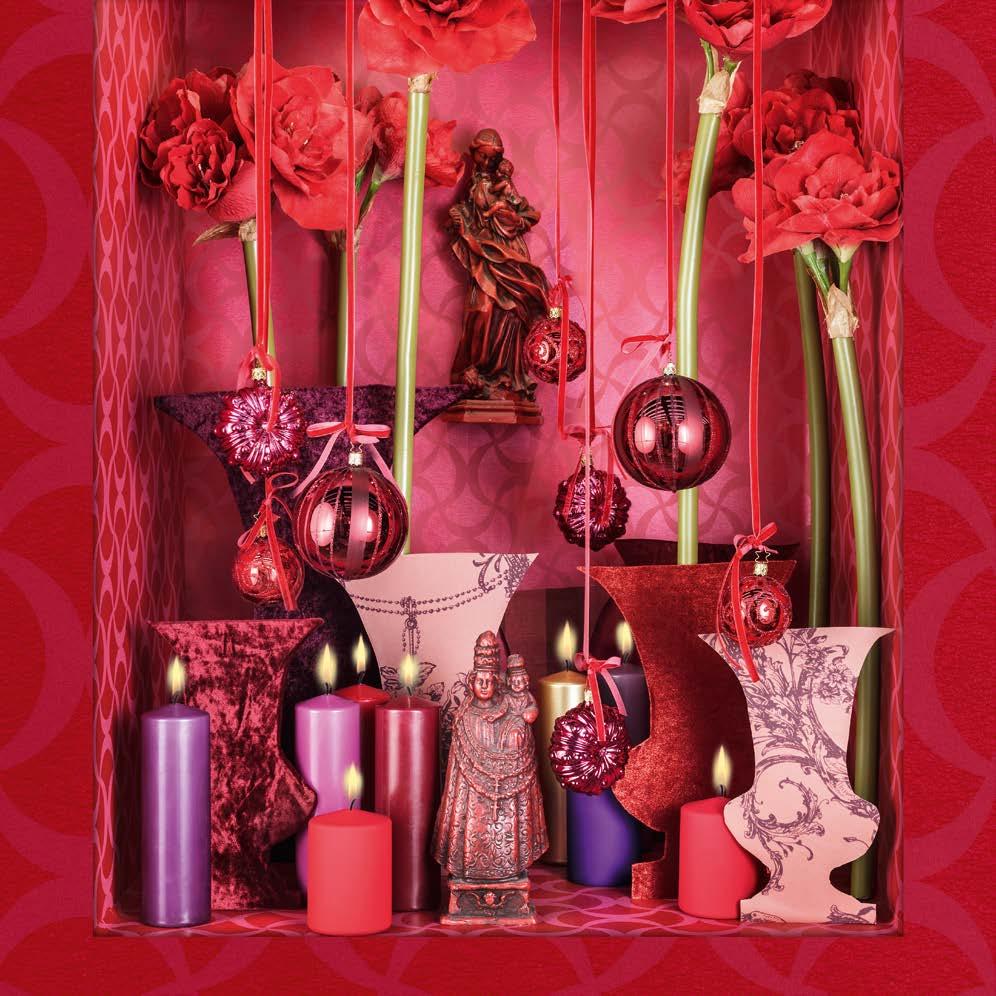 Die Amaryllis in Rot als exotische Blume Afrikas verkörpert dabei zusätzlichen Luxus.