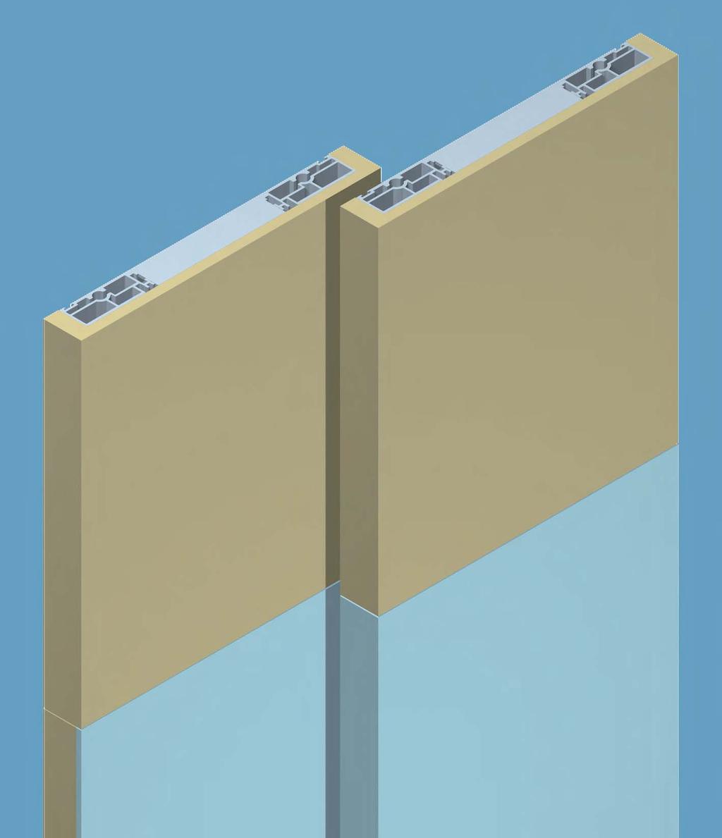 Klippo CRTTERISTICE TECNICE - TECNICL DETILS - CRCTERISTIQUES TECNIQUES - TECNISCE DTEN Struttura in alluminio per ante armadi (sp. 22 mm), per applicazione di pannelli in legno (sp.