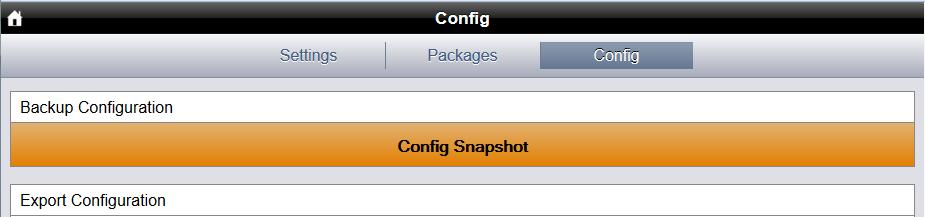 Configuration Saved Konfiguration wiederherstellen Mit Restore Configuration kann eine gesicherte Konfigurationsdatei wieder in den MX200 geladen werden.