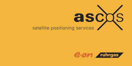 Korrekturdaten vom ascos satellite positioning services Highlights von ascos satellite positioning services der E.