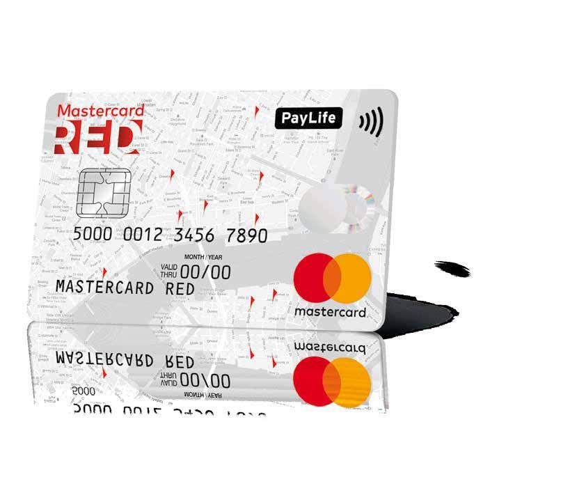 Die Mastercard RED Alle Freiheiten im Überblick Kartenauftrag und alle Details auf www.paylife.at/red Guthaben Kartenentgelt Kosten nur bei Verwendung EUR 10,- bis EUR 5.