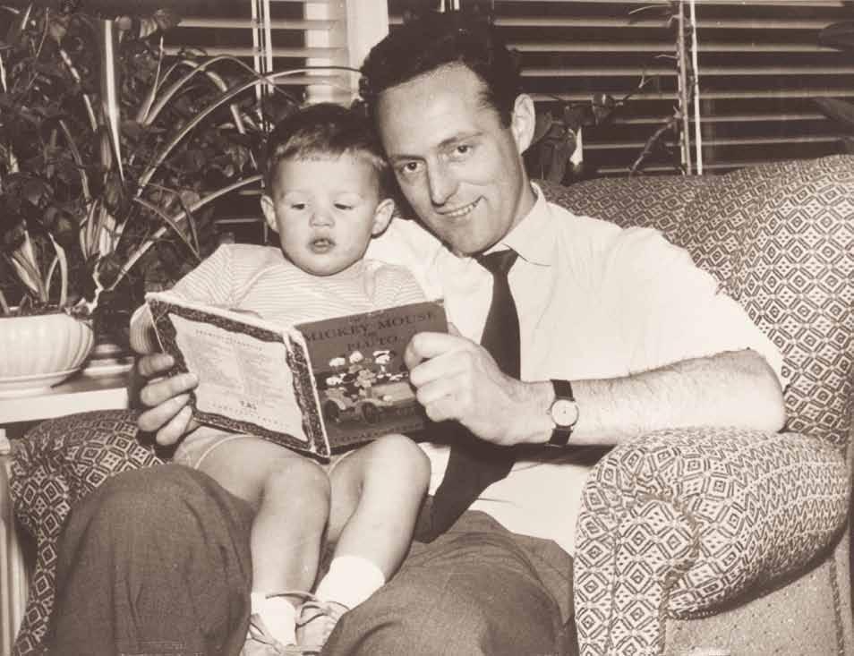 17 mit seiner Tochter 1957.
