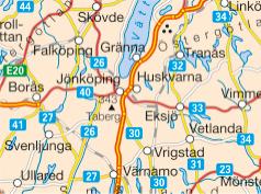 Kartenausschnitts Es sind auch die Objekte mit Koordinaten versehen, die nicht im Reiseatlas stehen Karten von Göteborg und Malmö auf S.