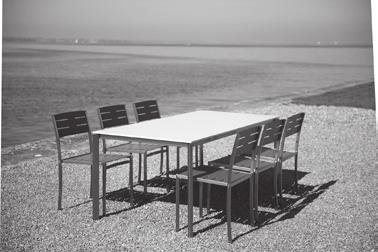 Spira Basismodelle Spira Tisch nach Mass ca. 73 cm (Oberkante der Tischplatte) Tischdimension: max. Länge 220 x max. Breite 100 cm Edelstahl, Rechteck 50 x 25 mm, Kunststoffgleiter ca.