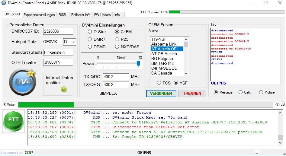 YSF Reflektoren Anleitung Installation DV4Mini auf einem Windows Computer Die YSF-Reflektoren sind zur Vernetzung der MMDVM-Repeater entstanden.