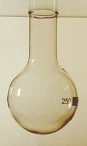 Borosilikatglas, Enghals, made of borosilicate glass, narrow neck, Größe VE / SU Code No.