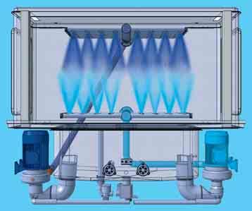 electrolux wtm 7 Die 150 Liter Maschinen verfügen über zwei Pumpen. Eine 2,2 kw Pumpe versorgt die oberen Wascharme, eine 1,1 kw Pumpe die unteren.
