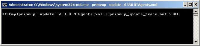 Beispiele 3.5.5 Parameter -update Beispiel mit dem Parameter -update.