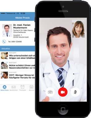 Online-Video-Sprechstunde ist Teil des etablierten Angebotes der Arzt/Patientenkommunikation via PraxisApp Online-Video-Sprechstunde kann mit