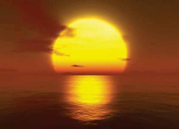 Daten der Sonne Durchmesser 1.392.520 Km Kerntemperatur 15.000.000 K Oberflächentemperatur 5.