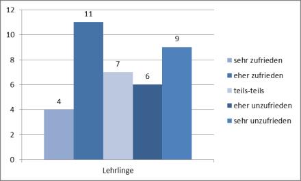 Grafik 4-30: Lehrbetrieb Zufriedenheit mit dem n=37 Quelle: öibf/ Online-Befragung Lehrlinge in Betrieben mit Lehrstellenförderung des AMS 2010-2013 27% aller weiblichen Befragten haben eine