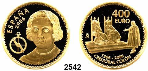50,- 2542 400 EURO 2006 (27g FEIN). GOLD 500. Todestag von Christoph Kolumbus Im Originaletui.