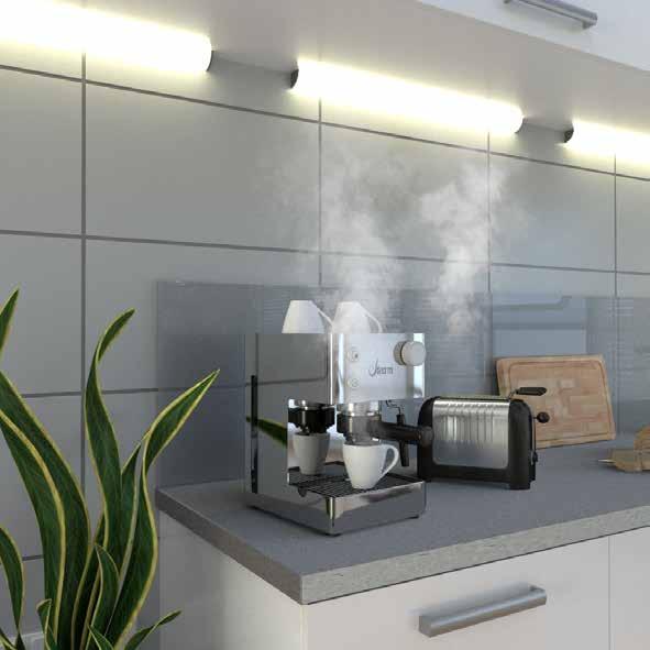 2. TIPPS ZUR NUTZUNG Stellen Sie kein Dampf oder Wärme erzeugendes Gerät wie zum Beispiel Kaffeemaschine, Wasserkocher oder Toaster unter die Hängeschränke. Auf Dauer schädigt der Dampf bzw.