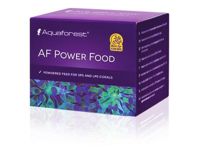 AF Power Food Ist ein Futter in Pulverform, welches hauptsächlich für SPS und LPS Korallen vorgesehen ist. Anwendung: Kleinen Behälter füllen (ca.