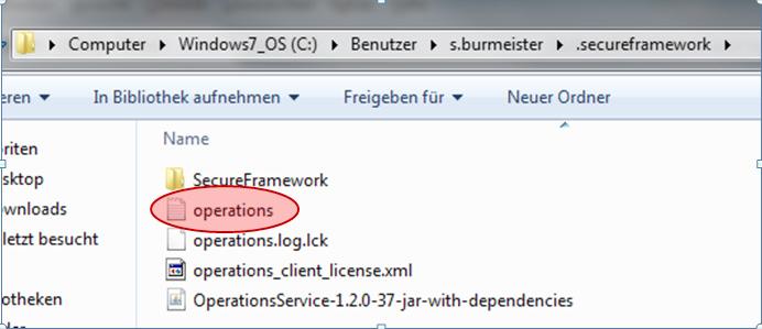 Unter Windows: C:\Users\[Benutzername]\.secureframework\operations.log bzw. C:\Benutzer\[Benutzername]\.secureframework\operations.log Mac OS: /Users/[Benutzername]/.secureframework/operations.