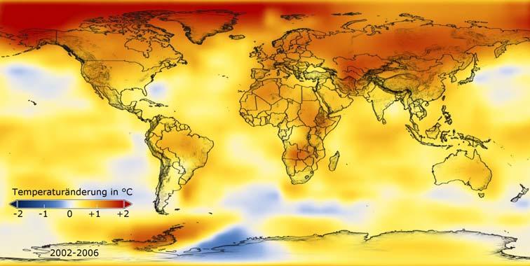 2.1 Es ist warm geworden Klimaveränderungen heute dingungen stärker verändern als dies selbst das dramatischste geschichtliche Ereignis der letzten Jahrtausende vermocht hat.