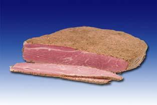 Punkt gebraten Rinderpastrami aus der Semerrolle mit Gewürzdekor 12