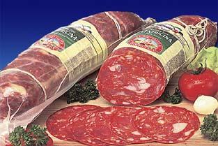 Salami"Milano" aus 100% Schweinefleisch, luftgetrocknet "Fiorucci"Ital.