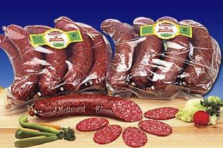 Herzform "Kramer"Beefsalami 1a rein Rind mittelfein, gluten-