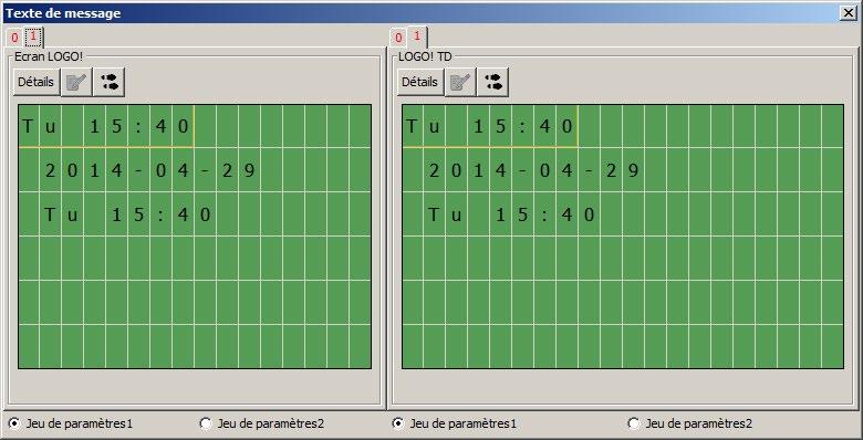 Tutorial 3.3 Simulation eines Schaltprogramms Ansicht bei getrennten Anzeigen von Meldetexten für integriertes LOGO! Display und LOGO!