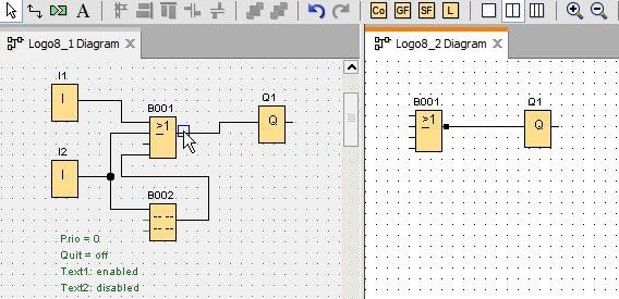 Tutorial 3.4 Kurzanleitung zur Projekterstellung 3.4.1.6 Zweiseitiges Programmieren Der Projekt-Modus unterstützt die Netzwerkprogrammierung zwischen zwei Diagrammen.