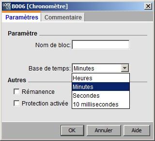 Nachschlagen 5.3 Sonderfunktionen Parameter Ausgang AQ Zeitbasis für die abgelaufene Zeit, kann auf Stunden, Minuten, Sekunden oder 1/100stel Sekunden eingestellt werden.