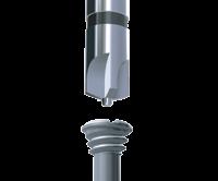 Produktmerkmale und Vorteile T7 und Cross-Pin Schraubenköpfe Beide Schraubenkopfarten ermöglichen axiale Stabilität, festen Schraubensitz durch Kraftschluss und einfache Schraubenaufnahme aus dem