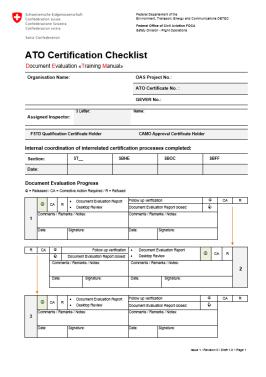 Document Evaluation ATO Certification