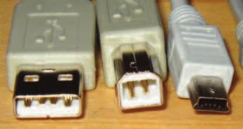 2.3.4. USB-Anschlüsse Universal Serial Bus Connector = universeller serieller Anschluss gibt es in der Version 1.1 seit 1996. Datenübertragungsraten USB 1.