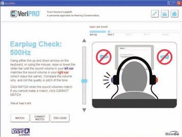 Nie war das Testen vor Ort einfacher Mit VeriPRO verschaffen Sie sich leicht ein Bild vom tatsächlichen Gehörschutz Ihrer Mitarbeiter.
