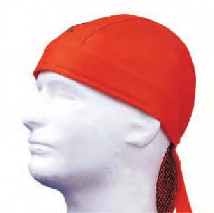 Farbe VE S 904 679 orange 1 S 904 680 blau 1 Kopfschutz "DOO RAG" Ausführung: Kopfbedeckung nach EN ISO 11611:2003, mit TÜV Zertifikat BP 60008973 Aus feuerfestem