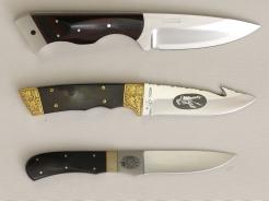 26117 Messer, Puma "Trailguide" Mod. 6382, Klingenlänge 125mm, Neusilberbacken, Hirschhorngriffschalen. In Orignalbox mit Lederscheide. Sfr. 100.-/200.