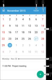 Kalender und Wecker Kalender Mit der Kalender-App können Sie Ihren Zeitplan verwalten.