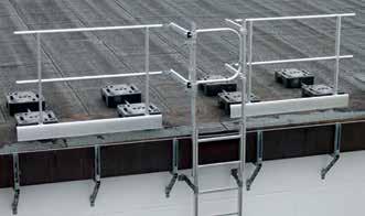 möglichst als beidseitig zur Steigleiter angebrachte Geländer auszuführen sind, siehe DIN EN ISO 142-4. Abmessungen ca. 1100 x 1500 mm. Inkl. 2 Klemmverbindern für.