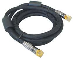 BLACK MOON Antennen-Verbindungskabel Antenna-connection cable Sehr hochwertiges, flexibles, doppelt abgeschirmtes Antennen-Kabel mit Kupfer und Aluminiumschirm. Für Sat-Anlagen geeignet.