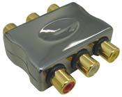 twin female jack - gold-plated - geeignet zur Verlängerung zweier Cinch-Kabel - suitable for extending two cinch cables 1 Paar / pair 91 0376 1 Paar /