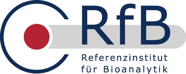 Anmeldung zu en des RfB 2017 Referenzinstitut für Bioanalytik Geschäftsstelle Friesdorfer Straße 153 53175 Bonn DEUTSCHLAND Bestellformular 6 Sehr geehrte Damen und Herren, wenn Sie bereits bei uns