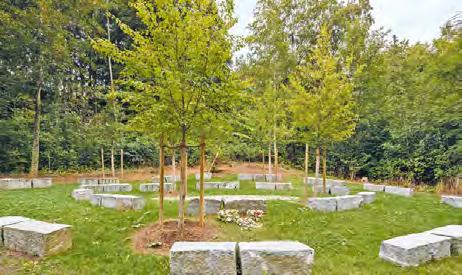 11 Û Waldabteilung Seit 2015 ist am Dreifaltigkeitsbergfriedhof die Waldbestattung möglich.