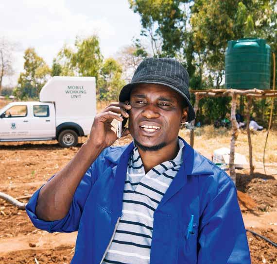 PROJEKTBEISPIEL: Natural Resource College (NRC), Malawi Reparatur auf Anruf: Wenn Bäuerinnen und Bauern Hilfe bei der Reparatur ihrer kleinen Landmaschinen brauchen, können sie den mobilen