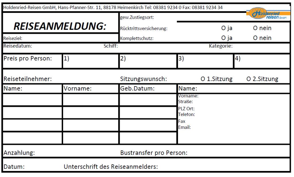 Holdenried-Reisen GmbH Hans-Pfanner-Str.